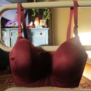 Warner's Burgundy Bra